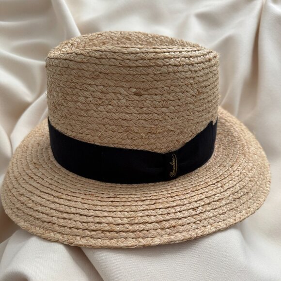 Borsalino Straw Panama Hat, Size 57 - Picture 7 of 11